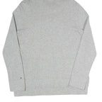 TOMMY HILFIGER Womens Grey Pullover M Cotton Blend Drawstring Kangaroo Pocket