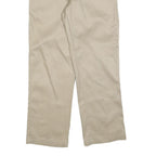 DICKIES Mens Cotton Blend Beige Regular Fit Straight Trousers W32 L30 Workwear