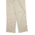 DICKIES Mens Cotton Blend Beige Regular Fit Straight Trousers W32 L30 Workwear
