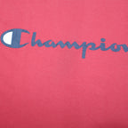 CHAMPION Mens Red Graphic T-Shirt L Short Sleeve Crew Neck Cotton Blend Casual