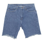WRANGLER Cut Off Mens Denim Shorts Blue M W32