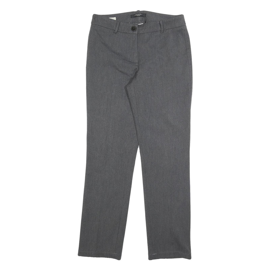 WEEKEND MAX MARA Womens Polyester Blend Grey Slim Straight Trousers W28 L30