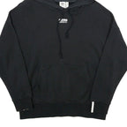 ADIDAS Womens Black Hoodie UK 10 Cotton Casual Pullover Drawstring