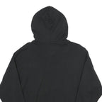 ADIDAS Womens Black Hoodie UK 10 Cotton Casual Pullover Drawstring