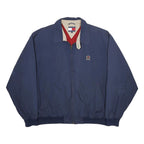 TOMMY HILFIGER Mens Navy Blue Jacket L Polyester Zip Regular Fit Casual Fashion