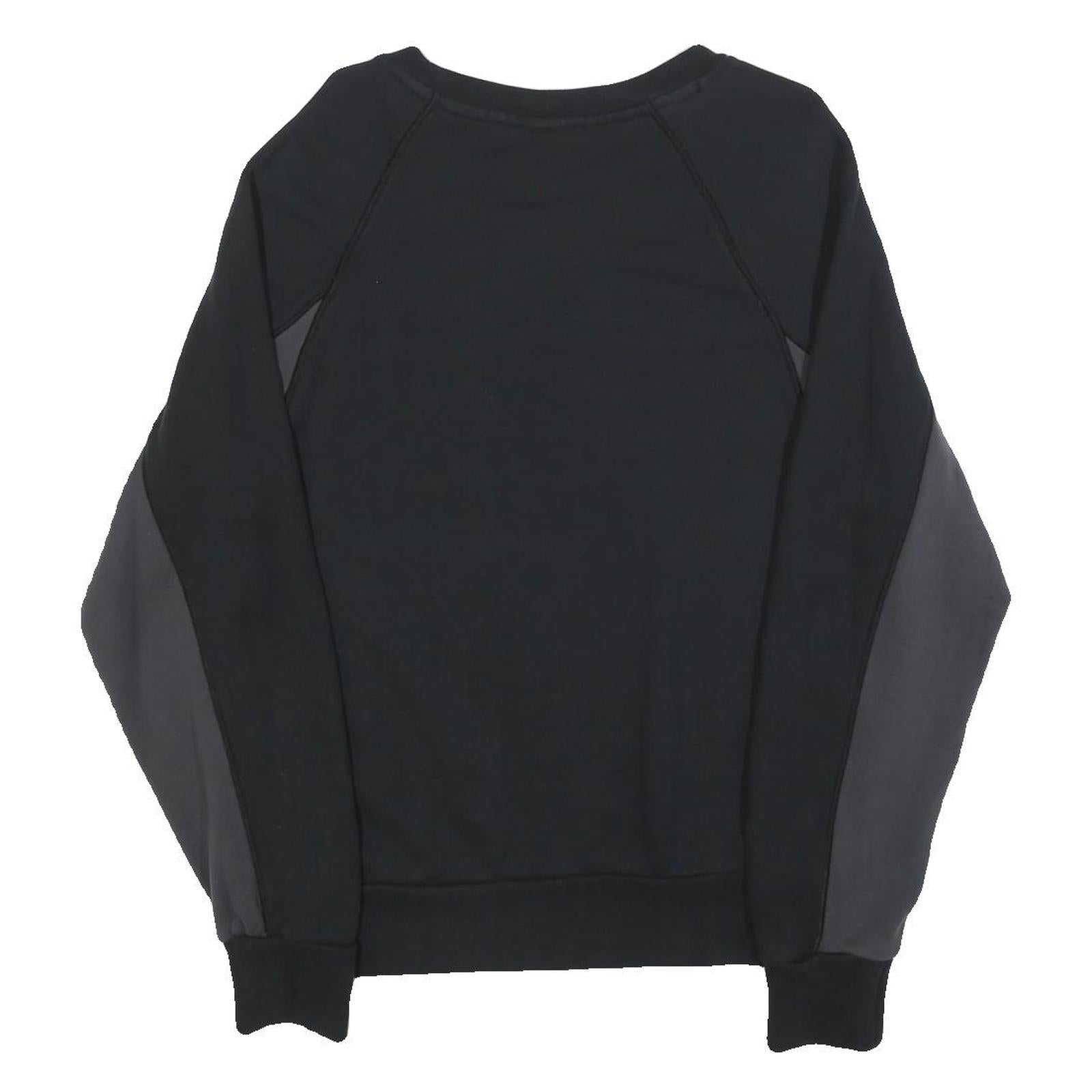 NIKE Mens Black Sweatshirt S Crew Neck Cotton Blend Nike Air Logo Pullover