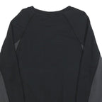 NIKE Mens Black Sweatshirt S Crew Neck Cotton Blend Nike Air Logo Pullover