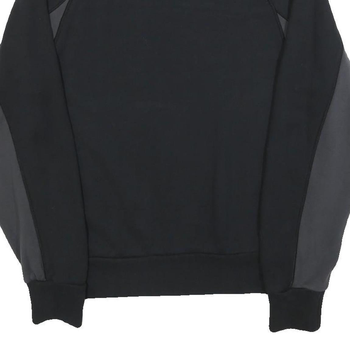 NIKE Mens Black Sweatshirt S Crew Neck Cotton Blend Nike Air Logo Pullover