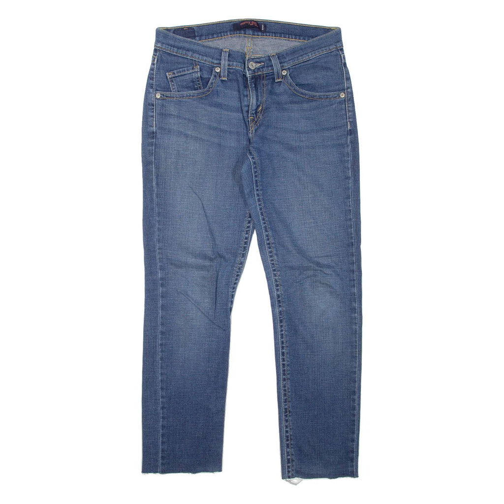 LEVI'S 528 Curvy Cut Womens Jeans Blue Slim Tapered Stone Wash W29 L27