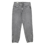 LEVI'S Big E Womens Regular Jeans Denim Stone Wash W32 L32 Zip Elasticated Hem
