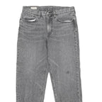 LEVI'S Big E Womens Regular Jeans Denim Stone Wash W32 L32 Zip Elasticated Hem