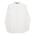MASSIMO DUTTI Womens White & Black Printed Shirt UK 6 Classic Button-Down Collar