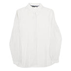 MASSIMO DUTTI Womens White & Black Printed Shirt UK 6 Classic Button-Down Collar