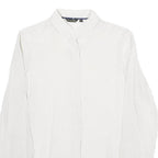 MASSIMO DUTTI Womens White & Black Printed Shirt UK 6 Classic Button-Down Collar