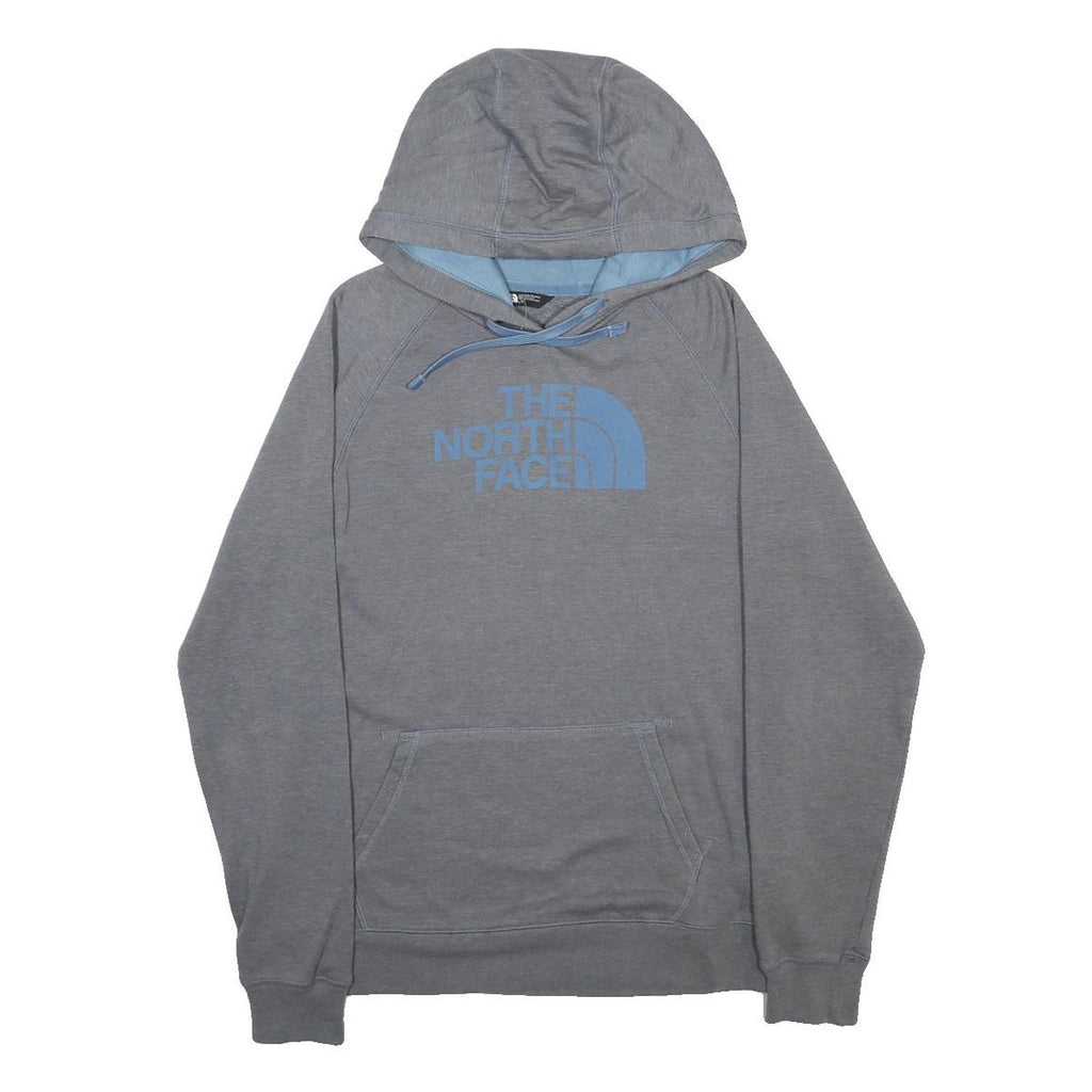 THE NORTH FACE Womens Grey Hoodie L Cotton Blend Casual Pullover