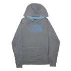 THE NORTH FACE Womens Grey Hoodie L Cotton Blend Casual Pullover