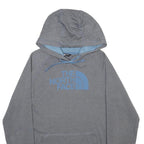 THE NORTH FACE Womens Grey Hoodie L Cotton Blend Casual Pullover