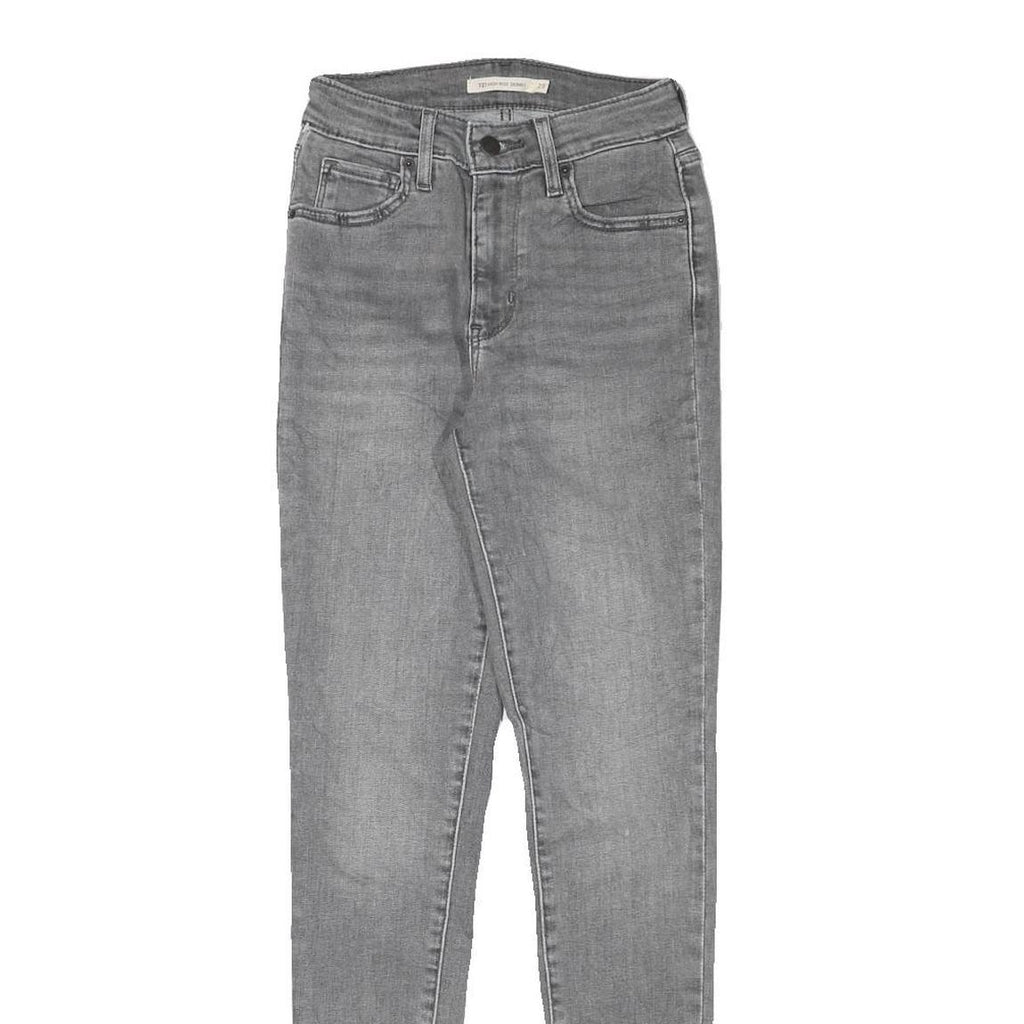 LEVI'S Womens Jeans Grey Slim Skinny Denim Light W22 L29 Stretch Cotton Blend
