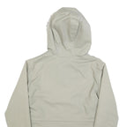 REEBOK Womens Cream Zip Jacket UK 10 Polyester Blend Plain Hooded Comfortable