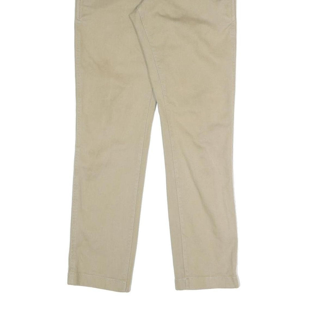 DICKIES Mens Cotton Blend Beige Regular Fit Straight Trousers W32 L30 Workwear