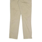 DICKIES Mens Cotton Blend Beige Regular Fit Straight Trousers W32 L30 Workwear