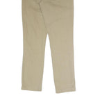 DICKIES Mens Cotton Blend Beige Regular Fit Straight Trousers W32 L30 Workwear