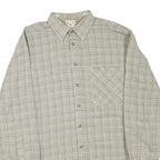 SEIDENSTICKER Mens Beige Check Shirt M Cotton Blend Button Collar Casual Classic