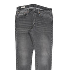 LEVI'S 501S Big E Mens Jeans Black Slim Straight Denim Medium W34 L32 Cotton