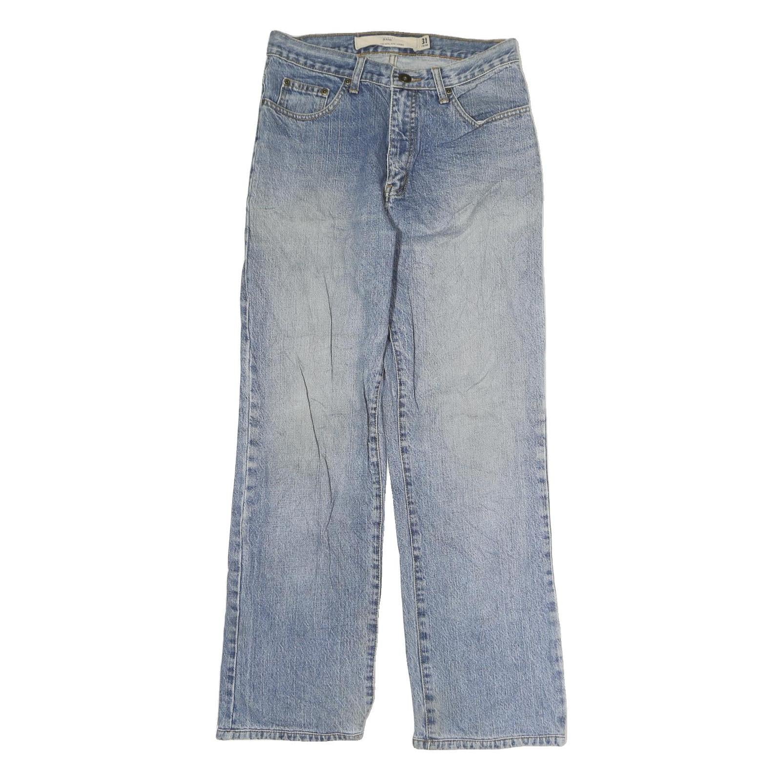 JEANS Mens Jeans Blue Slim Straight Denim Light W28 L27 Casual Everyday Wear