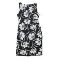LAUREN RALPH LAUREN Womens Black & White Floral Sheath Dress Polyester Blend UK