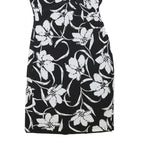 LAUREN RALPH LAUREN Womens Black & White Floral Sheath Dress Polyester Blend UK