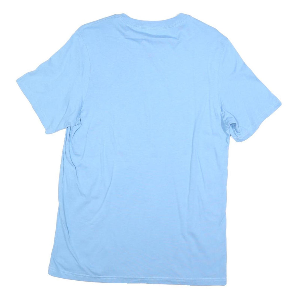 ADIDAS Mens Blue Graphic T-Shirt M Short Sleeve Crew Neck Casual Cotton Blend