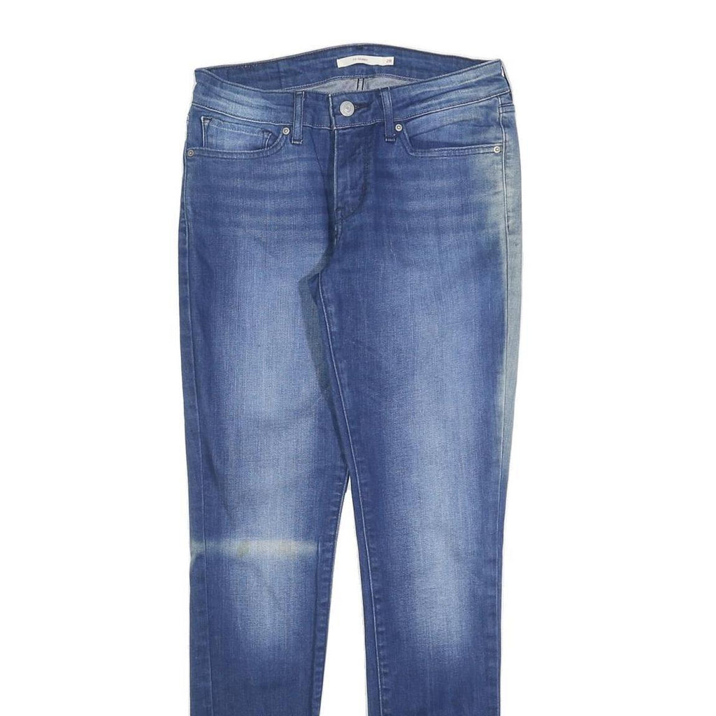 LEVI'S 711 Womens Slim Blue Denim Medium Wash W28 L31 Slim Fit Zip Fly Jeans