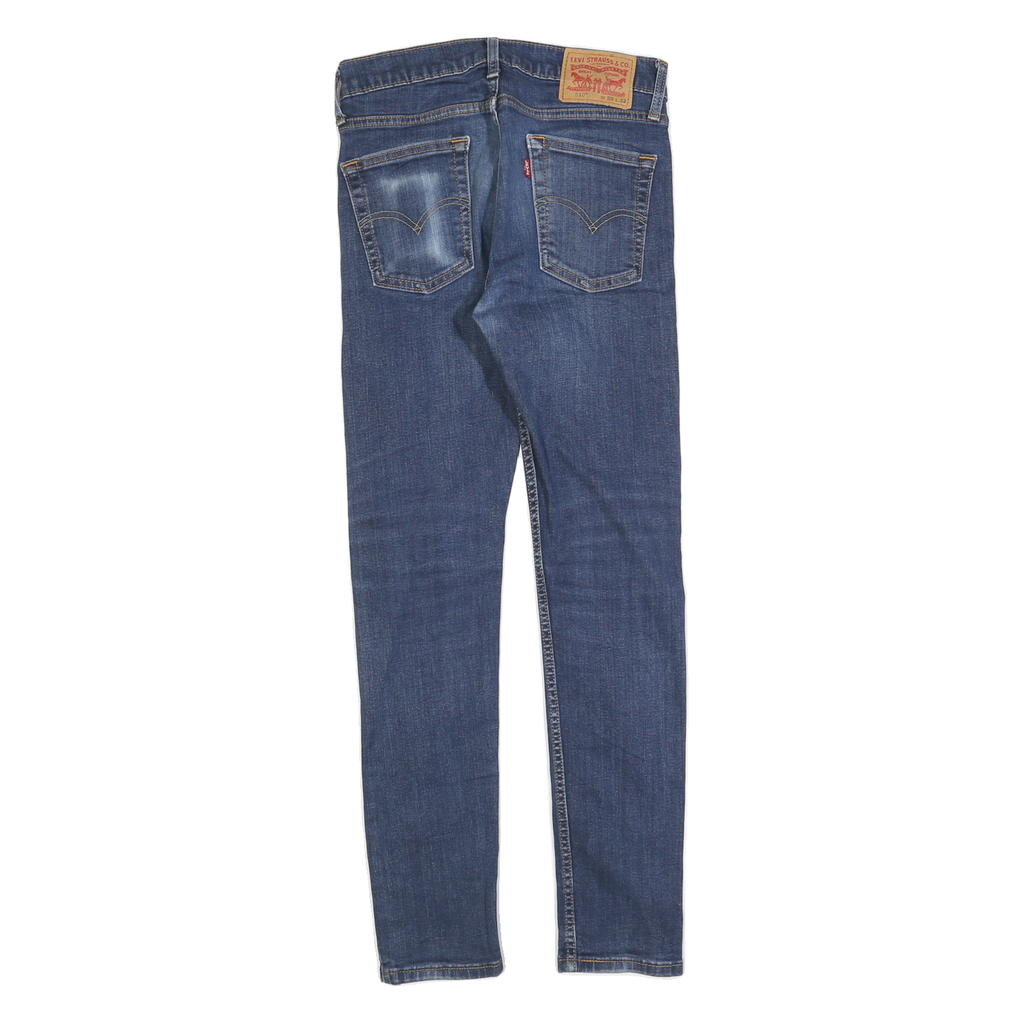 LEVI'S 510 Mens Jeans Blue Slim Skinny Denim Medium W28 L29 Zip Closure