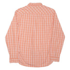 TOMMY HILFIGER Mens Shirt Pink Check Long Sleeve S