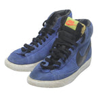 NIKE Boys High Top Trainers Suede Blue Black UK 3.5 Classic Design Comfortable