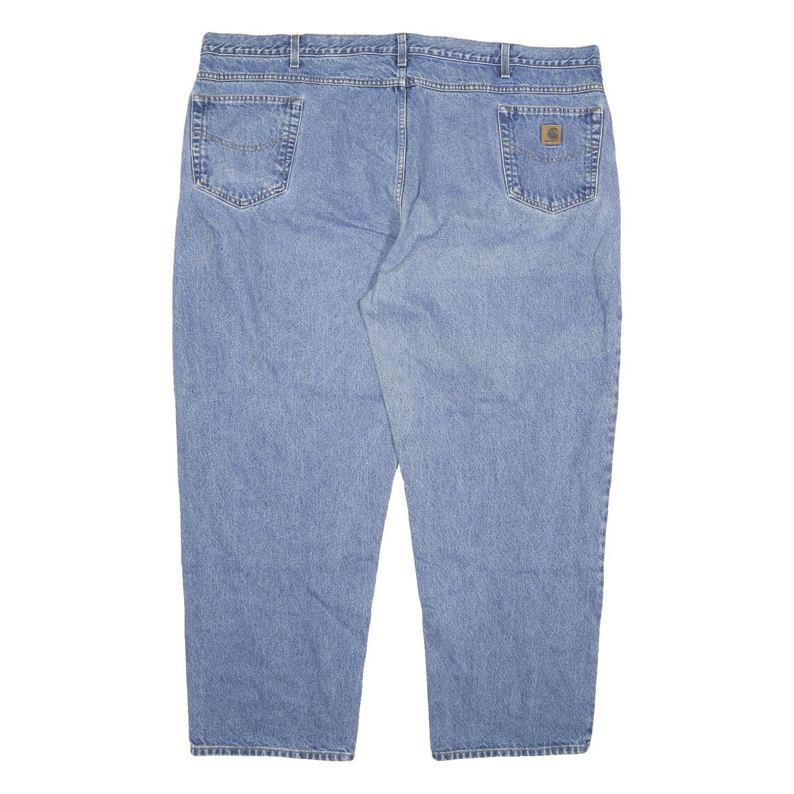 CARHARTT Mens Jeans Blue Relaxed Straight Denim Medium W52 L32 Workwear