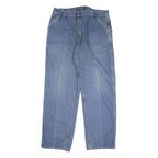CARHARTT Mens Regular Fit Blue Denim Jeans W38 L34 Workwear Zip Closure