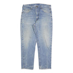 CARHARTT Mens Jeans Blue Regular Straight Denim Medium W36 L30 Zip Cotton Blend