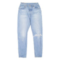 LEVI'S Altered Distressed Womens Jeans Blue Slim Skinny Stone Wash W26 L30