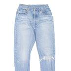 LEVI'S Altered Distressed Womens Jeans Blue Slim Skinny Stone Wash W26 L30