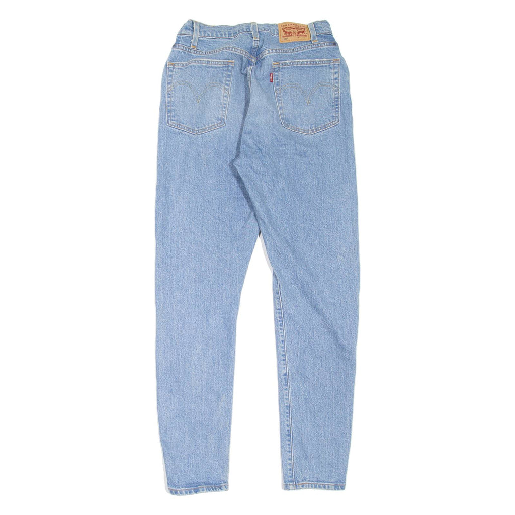 LEVI'S Altered Distressed Womens Jeans Blue Slim Skinny Stone Wash W26 L30