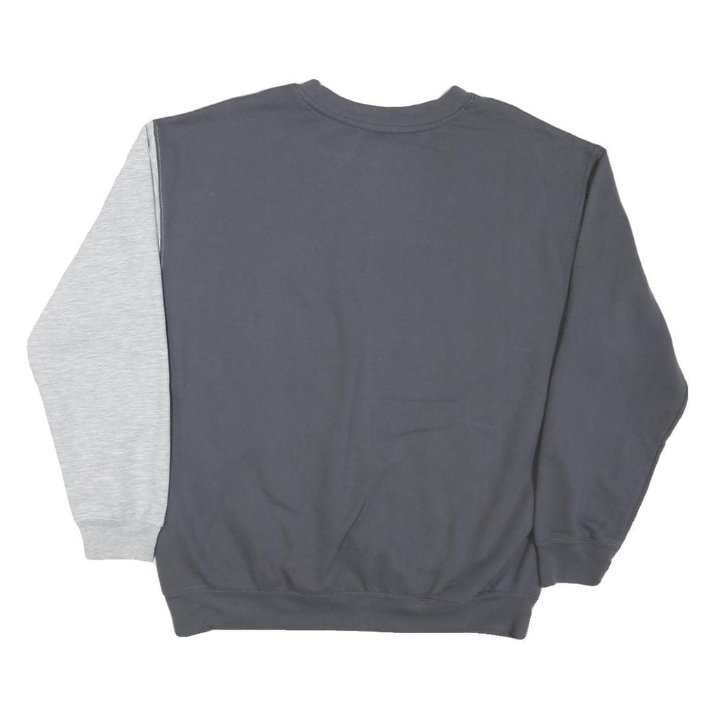 ACDC Mens Grey & Cream Band Logo Crew Neck L Cotton Blend Sweatshirt