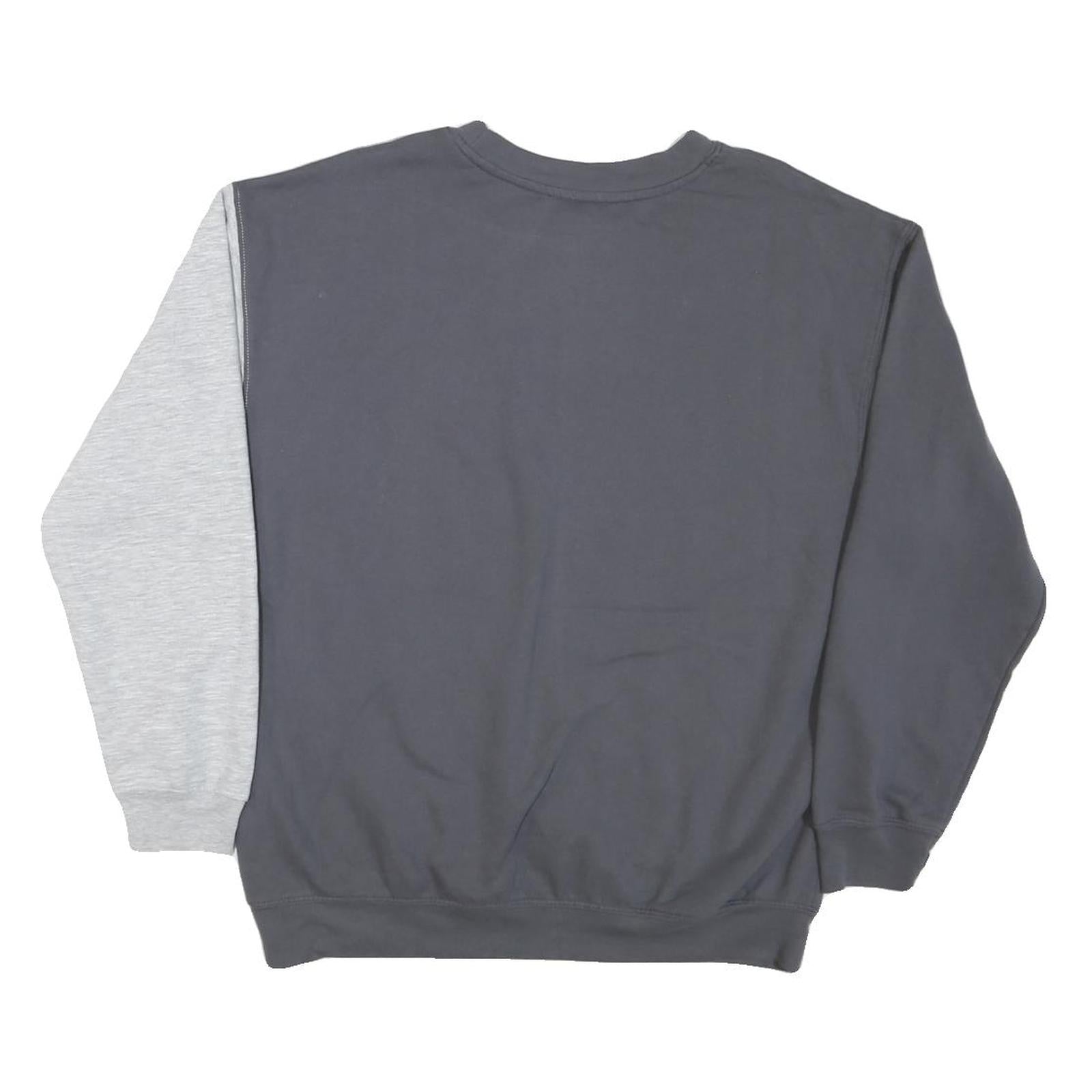 ACDC Mens Grey & Cream Band Logo Crew Neck L Cotton Blend Sweatshirt