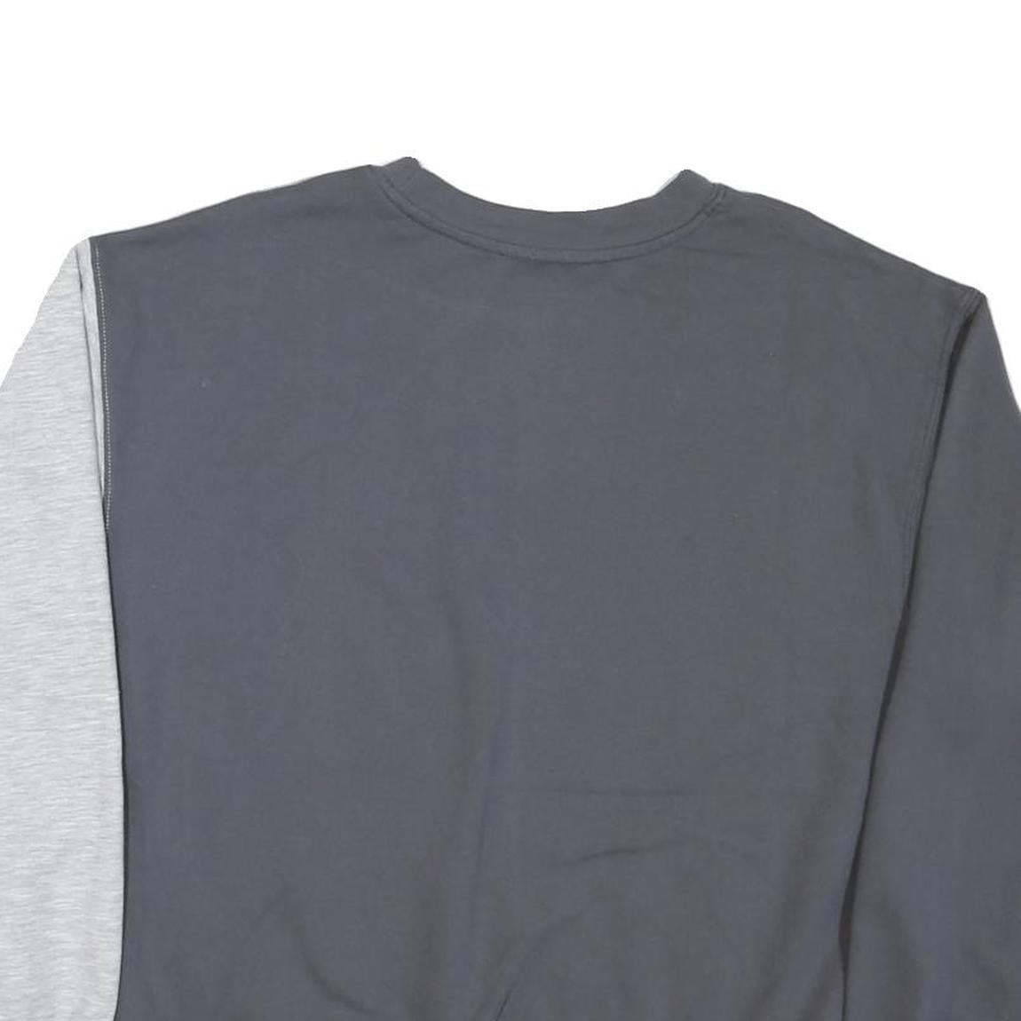 ACDC Mens Grey & Cream Band Logo Crew Neck L Cotton Blend Sweatshirt