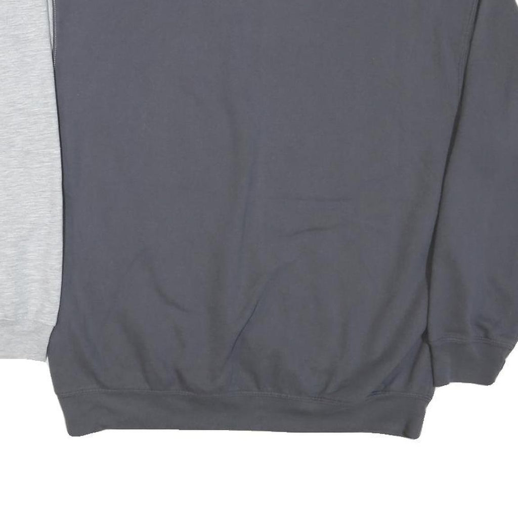 ACDC Mens Grey & Cream Band Logo Crew Neck L Cotton Blend Sweatshirt