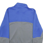 NIKE Mens Blue & Grey Zip Jacket L Polyester Sportswear Comfortable Casual