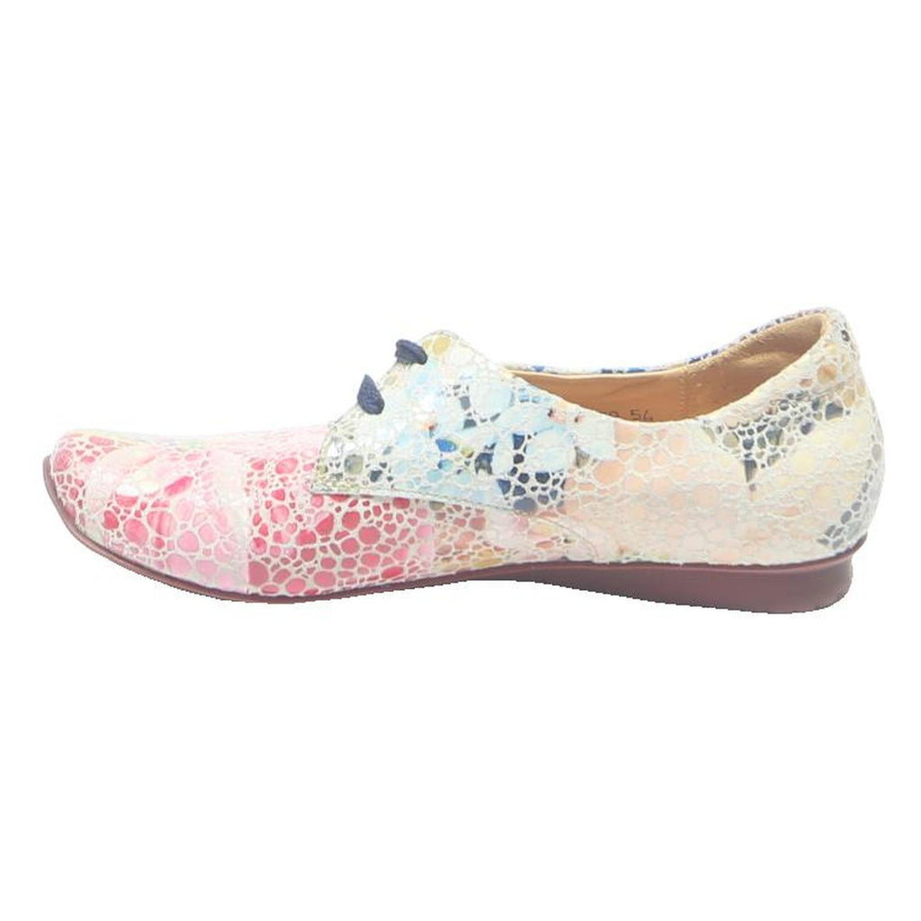 THINK Womens Lace-Up Shoes Leather Multicolour UK 6 Comfortable Casual Smart