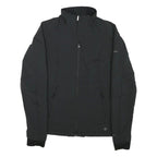 COLUMBIA Womens Black Outdoor Zip Jacket S Polyester Blend Plain Lightweight