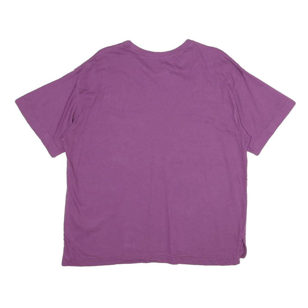 CHAMPION Womens Purple T-Shirt L Short Sleeve Crew Neck Cotton Casual